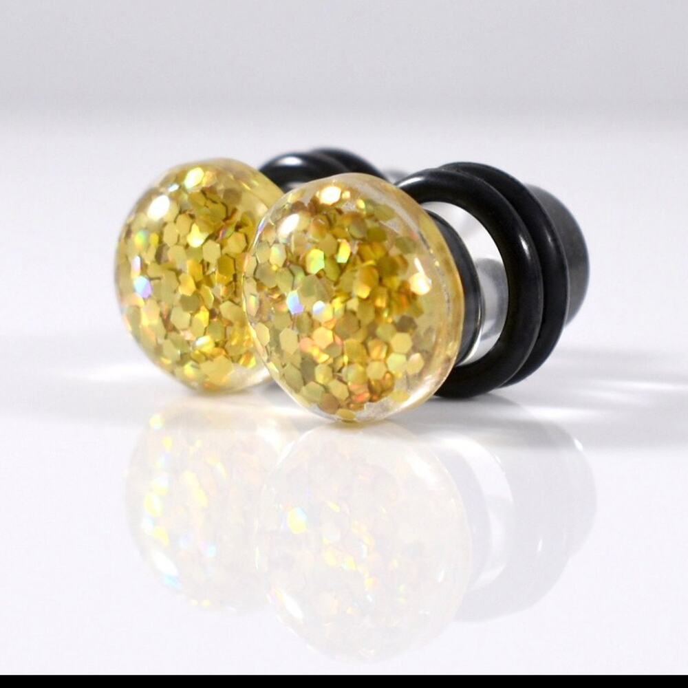 ❗NWT -Boutique -Single Flair BLING PLUGS 7/16! UNIQUE❗
